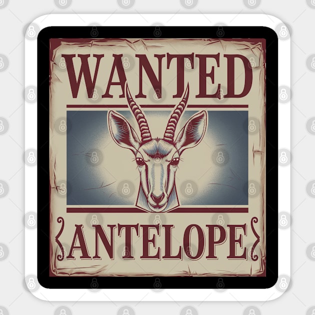 Antelope, Design, Safari Apparel for Nature Lovers, Pronghorn and Antelope Canyon Inspired Sticker by Pixel Threads 